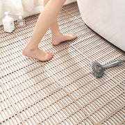Striped Bathroom TPE Anti-drop Stitching Non-slip Mat